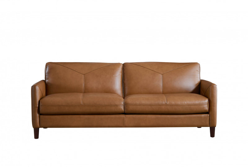 Hydeline Brixton Leather Sofa - Brown