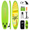 Goplus Small Inflatable Sup Board, Portable Paddle Board With 5d Rings Stand Up Paddle Board For Youth & Adult Green
