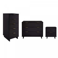 Granville Modern 3-Piece Dresser Set in Black