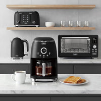 Salton NuRetro Digital 12 Cup Coffee Maker - Midnight Black