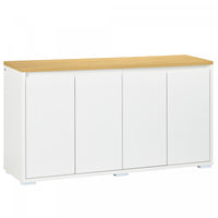 HOMCOM Storage Cabinet Sideboard Buffet Cabinet with 4 Doors White