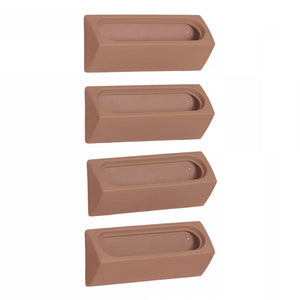 Dalya 4-Piece Outdoor Wall Planter - Burnt Orange