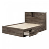 Ulysses Storage Bed And Bookcase Headboard Set Fall Oak - South Shore