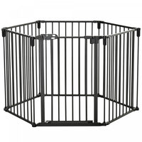 Pawhut Dog Playpen Diy Adjustable, Puppy Play Pen Dog Fences Indoor With Automatically Close Lock, P