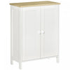 HOMCOM Storage Cabinet with 2 Doors, 2 Adjustable Shelves for Living Room