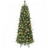 HOMCOM 5 ft Prelit Pop Up Christmas Tree, Collapsible Xmas Tree, Green