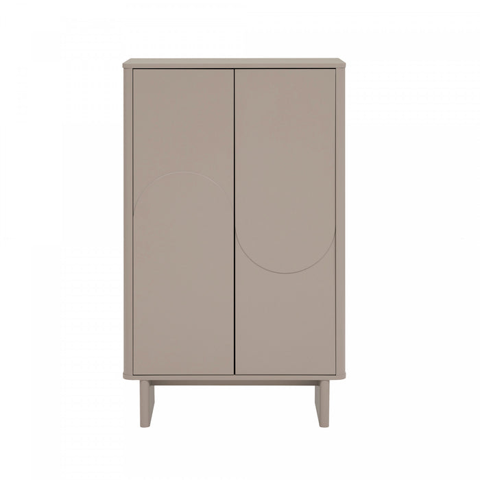 Ella Modern 32\" Accent Cabinet in Mocha