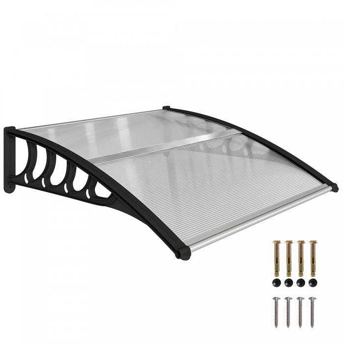 Outsunny Window Awning Door Canopy 40\" x 40\" Front Door Outdoor Patio Cover