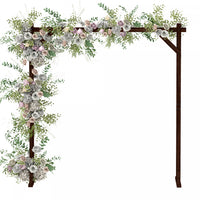 Outsunny 7ft Wedding Arch, Rectangular Wooden Arch For Ceremony, Dark Brown