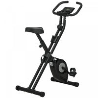 Soozier Foldable Exercise Bike With 8-level Magnetic Resistance, Black