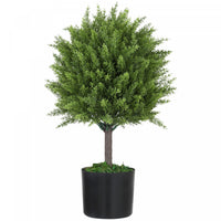 HOMCOM Decorative Artificial Plants, Fake Plants for Home, Green