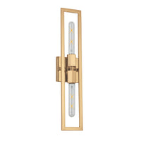 Dainolite Wisteria 2 Light Wall Sconce Aged Brass Lamp