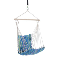 Outsunny Portable Hanging Woven Hammock Seat Rope Swing Chair Sleeping Bed For Outdoor Garden Yard C