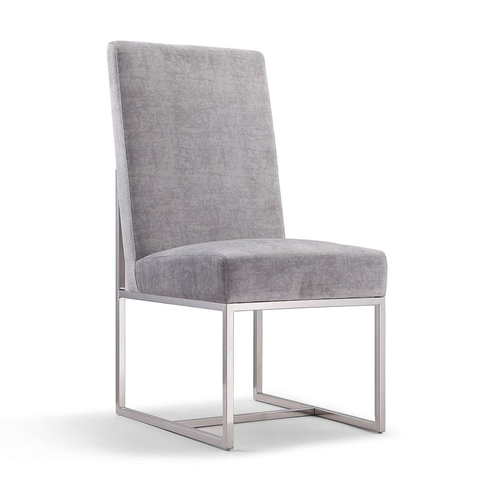 Manhattan Comfort Element Velvet Dining Chair - Champagne