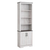 Prepac Rustic Ridge Bookcase - Washed White