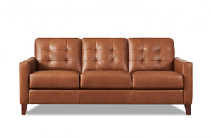Hydeline Aiden Leather Sofa - Brown