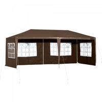 Outsunny 18.7' x 9.4' Party Tent, Garden Canopy Event Shelter, Coffee