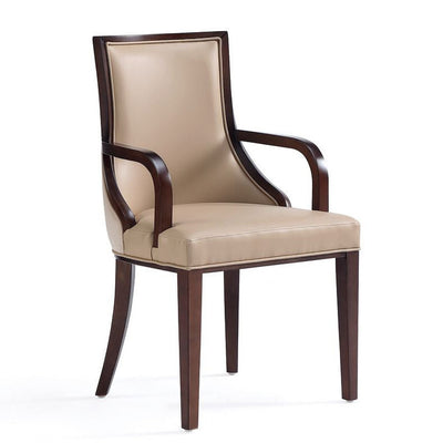 Manhattan Comfort Grand Faux Leather Dining Chair - Tan|Chaise de salle à manger Grand  de Manhattan Comfort en similicuir - tan