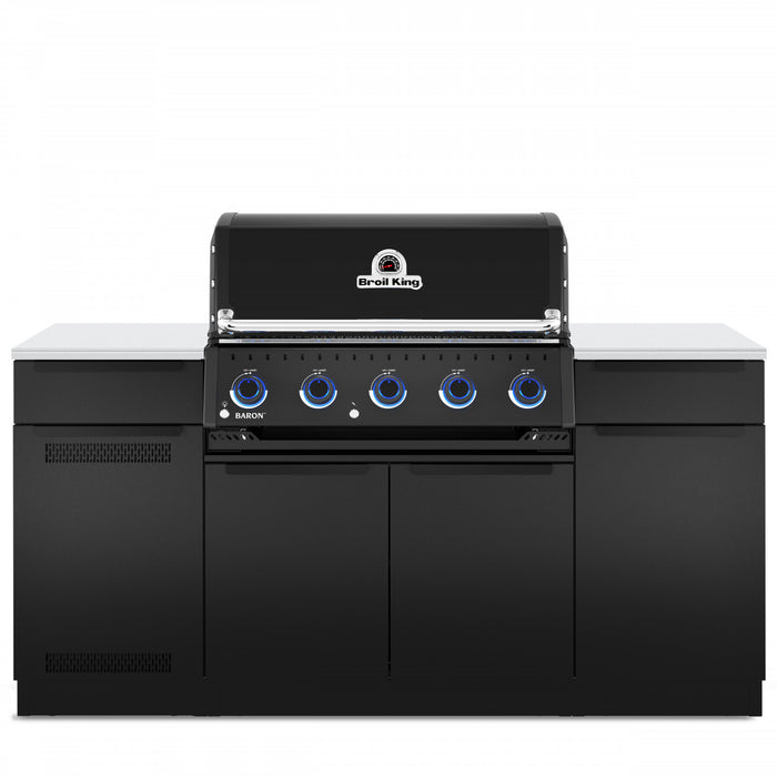 Broil King Baron 520i Shadow 4-Burner Built-In 45,000-BTU Propane Gas BBQ - 876814 Grill
