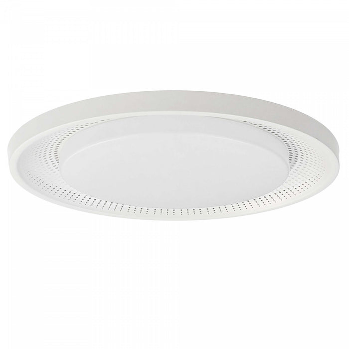 Dainolite Boullier Flush Mount 30w Matte White White Acrylic Diffuser Lamp