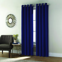 Shadow Navy Grommet Curtain Panel - 52