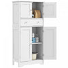 HOMCOM 50.5\" Kitchen Pantry Storage Cabinet with Doors and Adjustable Shelf