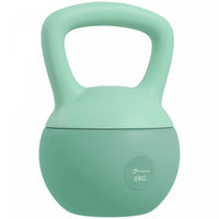 Soozier 18 lb Soft Kettlebell, Sand Filled Weight with Grip Handle, Solid Kettlebell Weight for Full Body Workout and Strength Training, Home Gym Equipment, Green