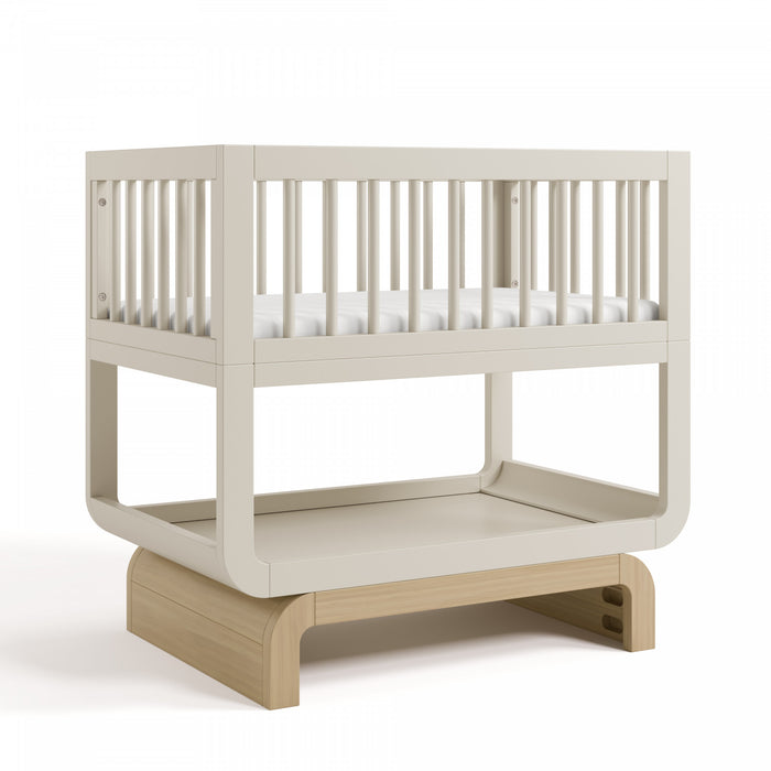 Storkcraft Santorini Deluxe 3-in-1 Convertible Bassinet - Frosted Oat/Driftwood