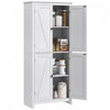 HOMCOM 72\" Freestanding Kitchen Pantry, Buffet Cabinet, White