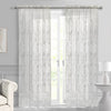 Habitat Limoges White Sheer Rod Pocket Curtain Panel - 55 x 63