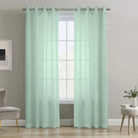 Habitat Boucle Surf Spray Sheer Grommet Curtain Panel - 52 x 95