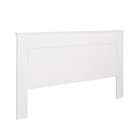 King Flat Panel Headboard - White