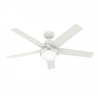 Aerodyne Ceiling Fan with Light Fixture - White 