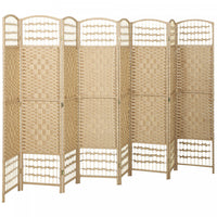 HOMCOM 5.6ft Folding Room Divider, Freestanding Privacy Screen for Bedroom