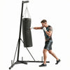 Soozier 72.8"-90.9" Adjustable Punching Bag Stand with Sandbag, Black