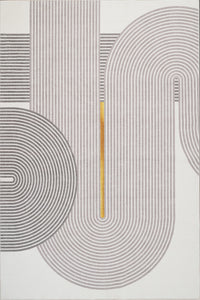 Aqua Pista Washable Non-slip Low Pile Area Rug 5'x7'