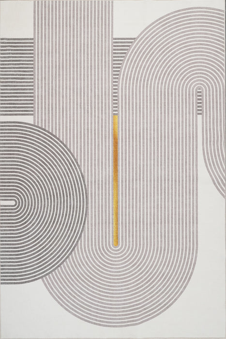 Aqua Pista Washable Non-slip Low Pile Area Rug 5'x7'