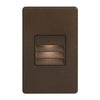 Dainolite Bella LED Step/Wall Light 3.3w Bronze With Louver Lamp
