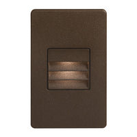 Dainolite Bella LED Step/Wall Light 3.3w Bronze With Louver Lamp