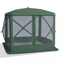 Outsunny Pop-up Screen House Gazebo Camping Outdoor Instant Setup Tent Fits 3-4 People 210d Material
