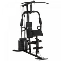 Soozier Multifunction Home Gym Machine With 99lbs Weight Stack, Full Body Workout