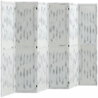 Homcom 5.5' 6 Panel Room Divider Folding Privacy Screen Panels, White