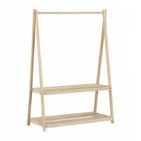 Sweedi Kids Wooden Clothes Rack - Natural