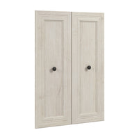 Bestar Versatile 2-Door Set for 25 W Closet Organizer - Linen White Oak