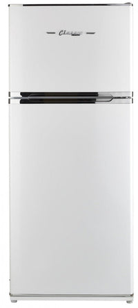 Off-Grid Classic Retro by Unique 14 Cu. Ft. Solar Powered DC Refrigerator - UGP-385L CR W 