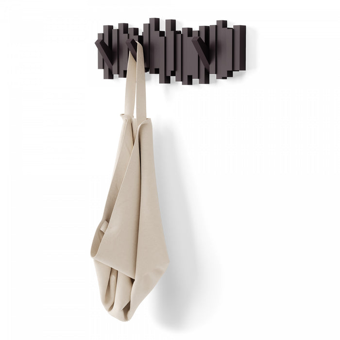 Umbra Modern Sticks Wall-Mounted Coat Rack - Espresso