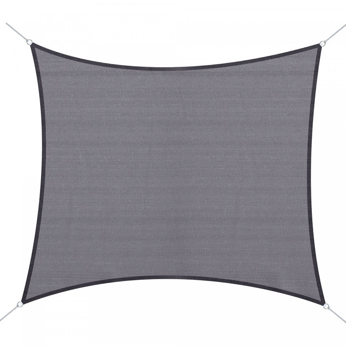 Outsunny 10ft X10ft Square Canopy Sun Sail Shade Garden Cover Uv Protector Outdoor Patio Lawn Shelter With Carrying Bag Grey