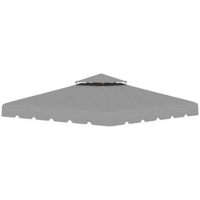 Outsunny 9.8' X 9.8' Gazebo Replacement Canopy, Gazebo Top Cover With Double Vented Roof For Garden Patio Outdoor (top Only), Grey