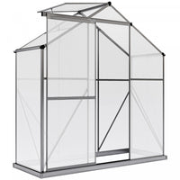 Outsunny 6' x 2.5' Polycarbonate Greenhouse Aluminium Walk-in Green House