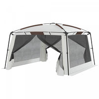 Outsunny Screen Tent, 12' X 12' Screen House With Uv50+ Protection, White